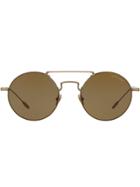 Giorgio Armani Round-frame Sunglasses - Gold