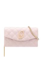 Liu Jo Feather Handle Quilted Crossbody Bag - Pink