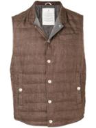 Brunello Cucinelli Padded Waistcoat - Brown