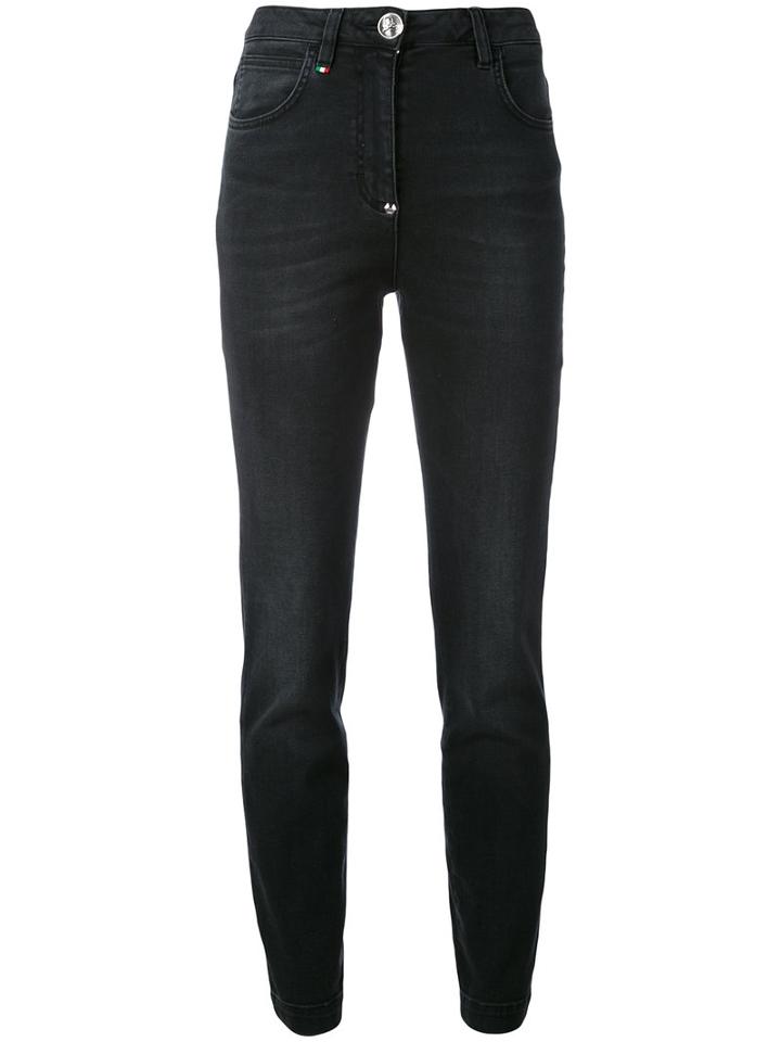 Philipp Plein - Skinny Jeggings - Women - Cotton/spandex/elastane - 30, Black, Cotton/spandex/elastane
