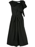 Carolina Herrera Flared Bow Dress - Black