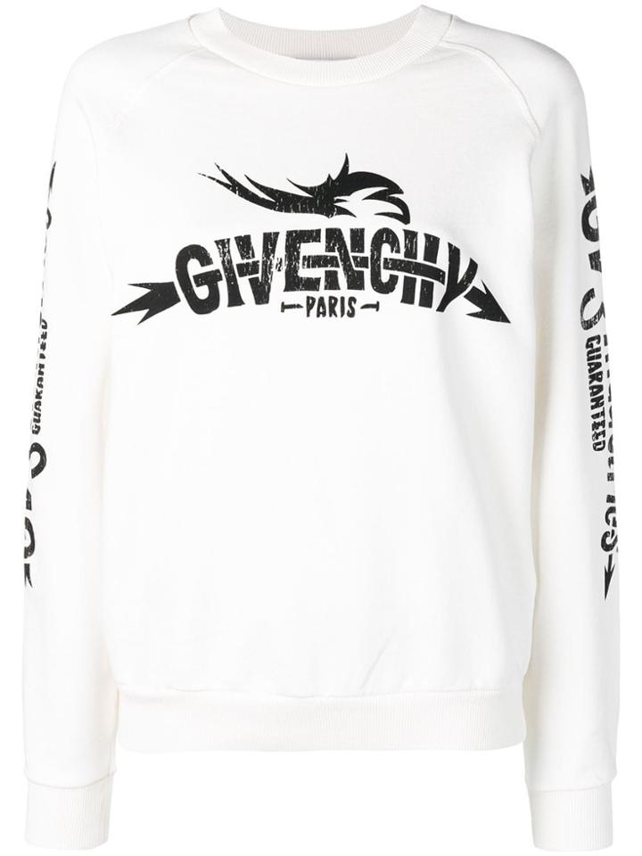 Givenchy Logo Print Sweatshirt - Neutrals