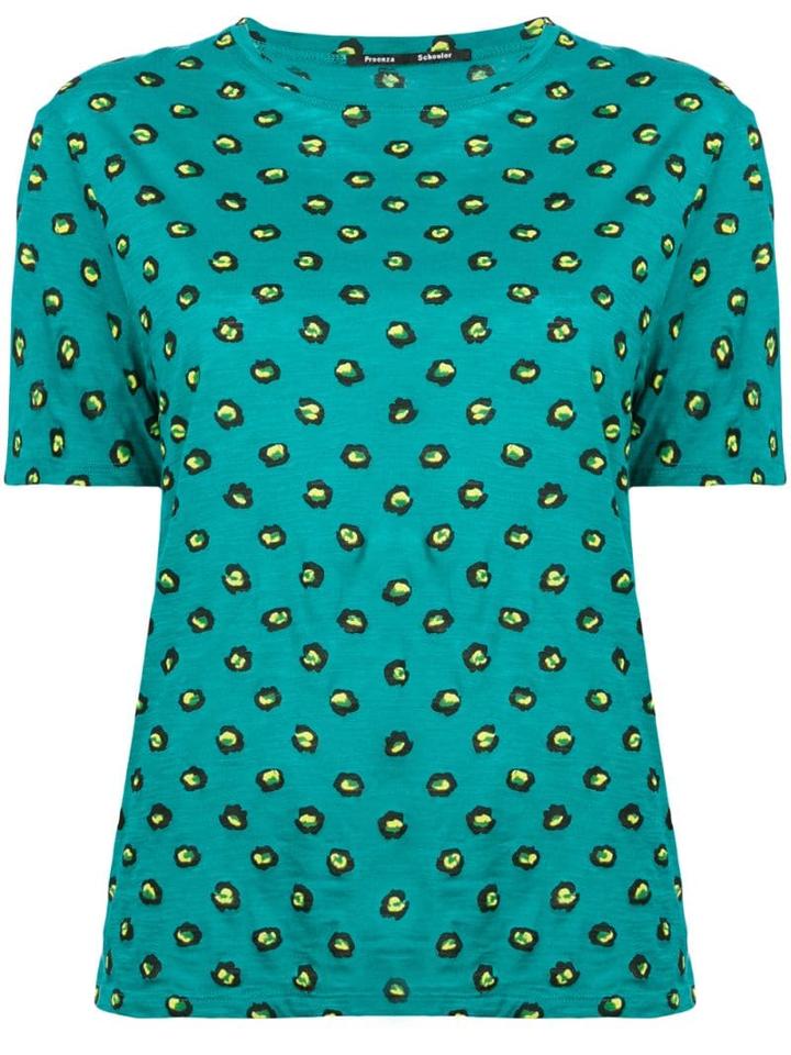 Proenza Schouler Floral Dot T-shirt - Blue