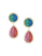 Shourouk Shimmer Drop Earrings - Multicolour