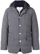 Brunello Cucinelli Hooded Padded Jacket - Grey