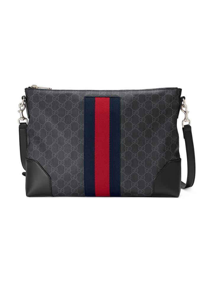 Gucci Gg Supreme Messenger Bag - Black