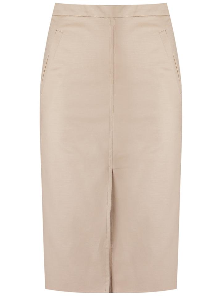 Andrea Marques - Pencil Skirt - Women - Cotton/spandex/elastane - 36, Nude/neutrals, Cotton/spandex/elastane