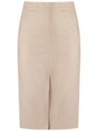 Andrea Marques - Pencil Skirt - Women - Cotton/spandex/elastane - 36, Nude/neutrals, Cotton/spandex/elastane
