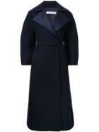 Bianca Spender - Smock Coat - Women - Cotton/nylon/polyester/wool - 8, Blue, Cotton/nylon/polyester/wool