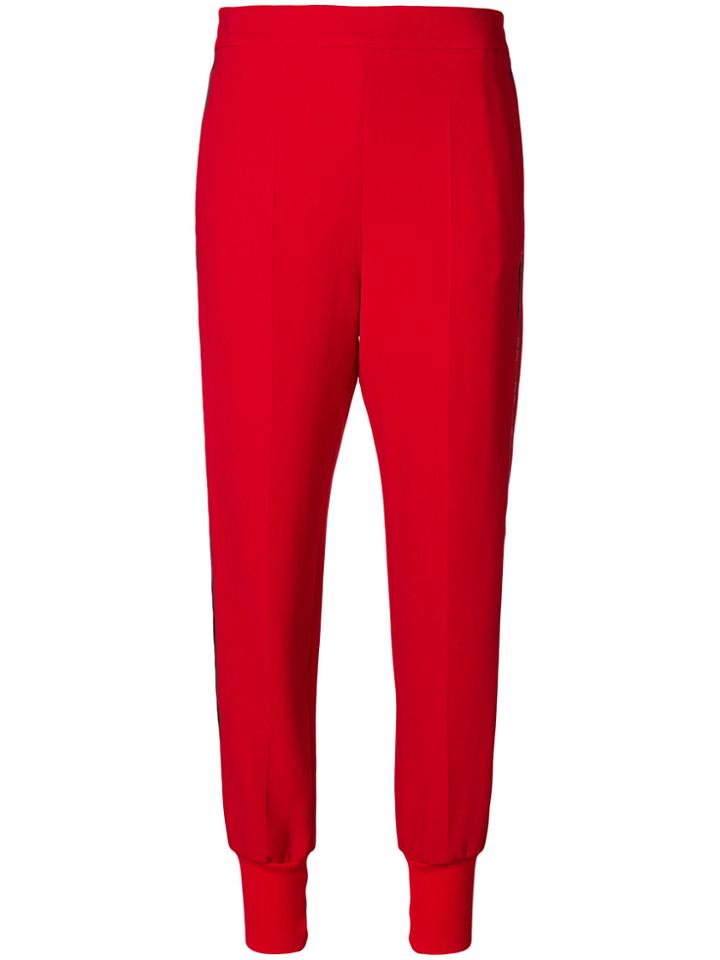 Stella Mccartney Loose Fitted Track Trousers - Red