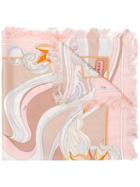 Emilio Pucci Merida Print Silk Square Scarf - Pink