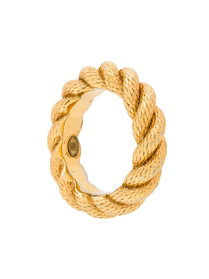 Emanuel Ungaro Vintage Torsade French Bracelet Cuff - Metallic