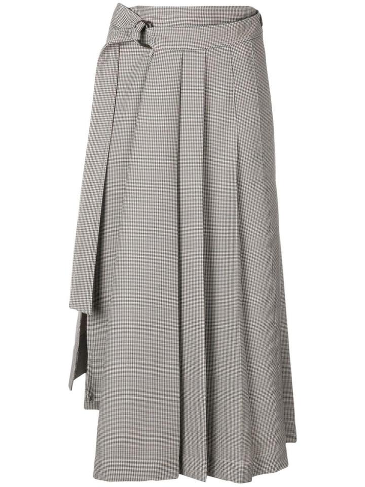 Joseph Dogtooth Suiting Skirt - Nude & Neutrals