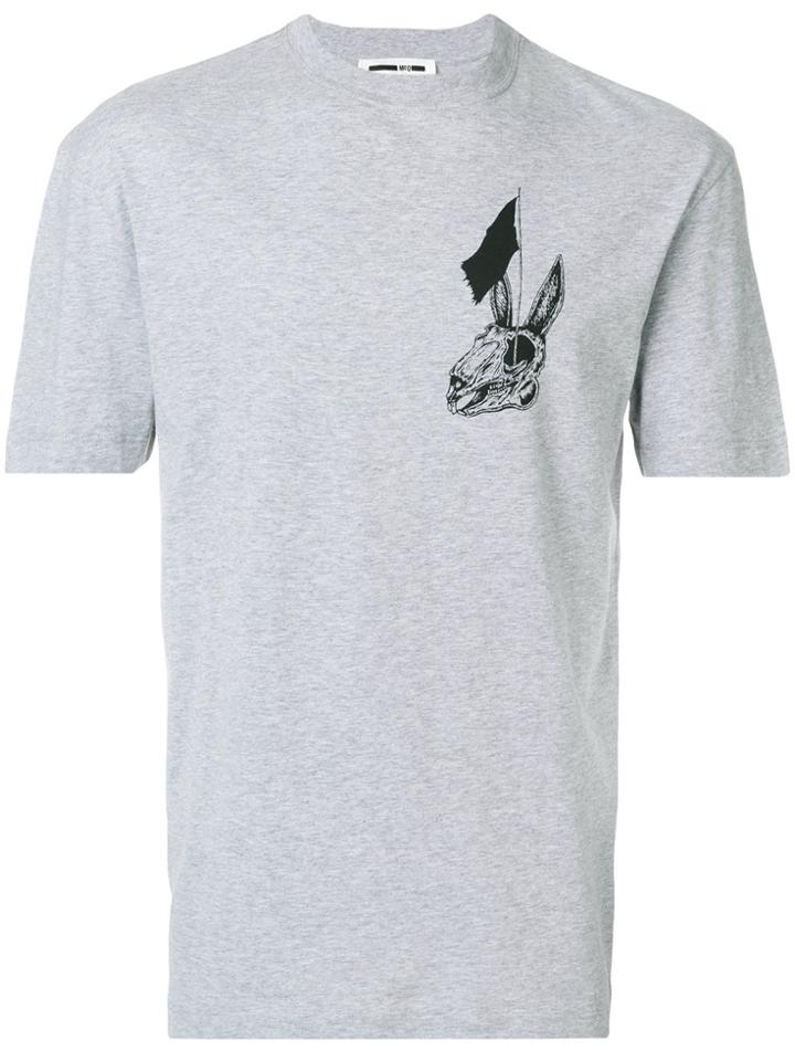 Mcq Alexander Mcqueen Rabbit Motif T-shirt - Grey