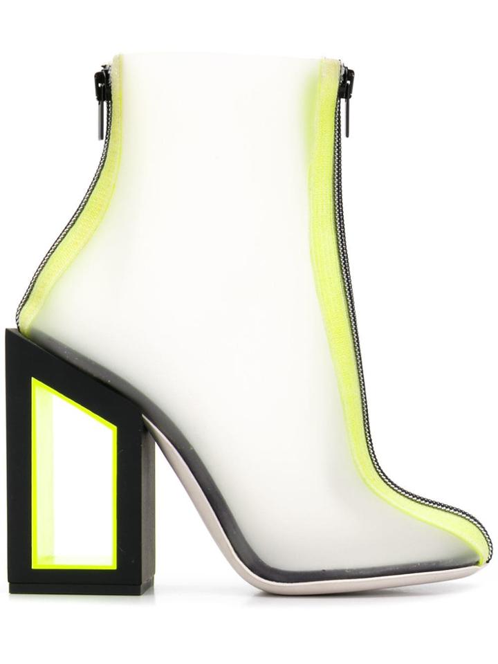 Nicholas Kirkwood Void Ankle Boots - White