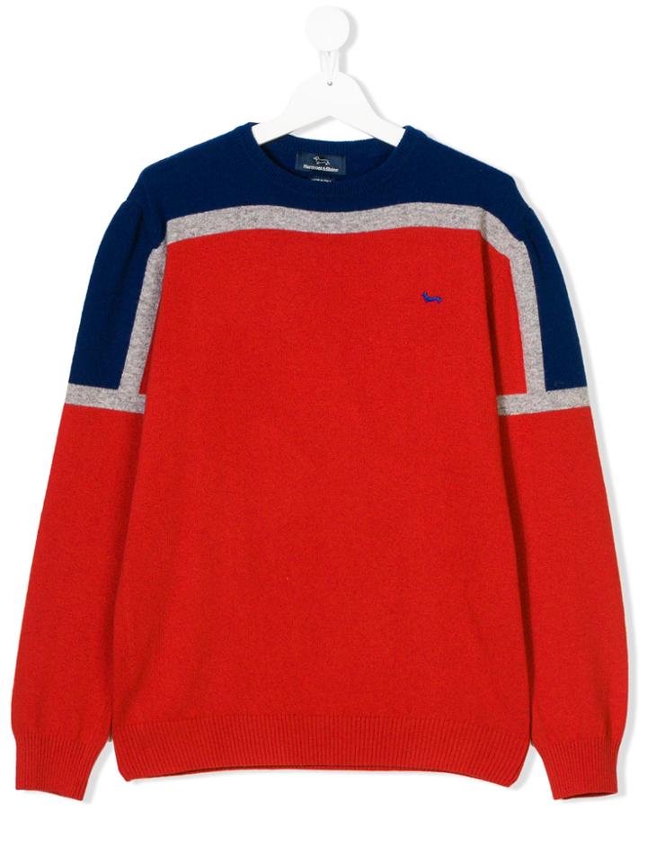 Harmont & Blaine Junior Teen Block Colour Sweater - Red
