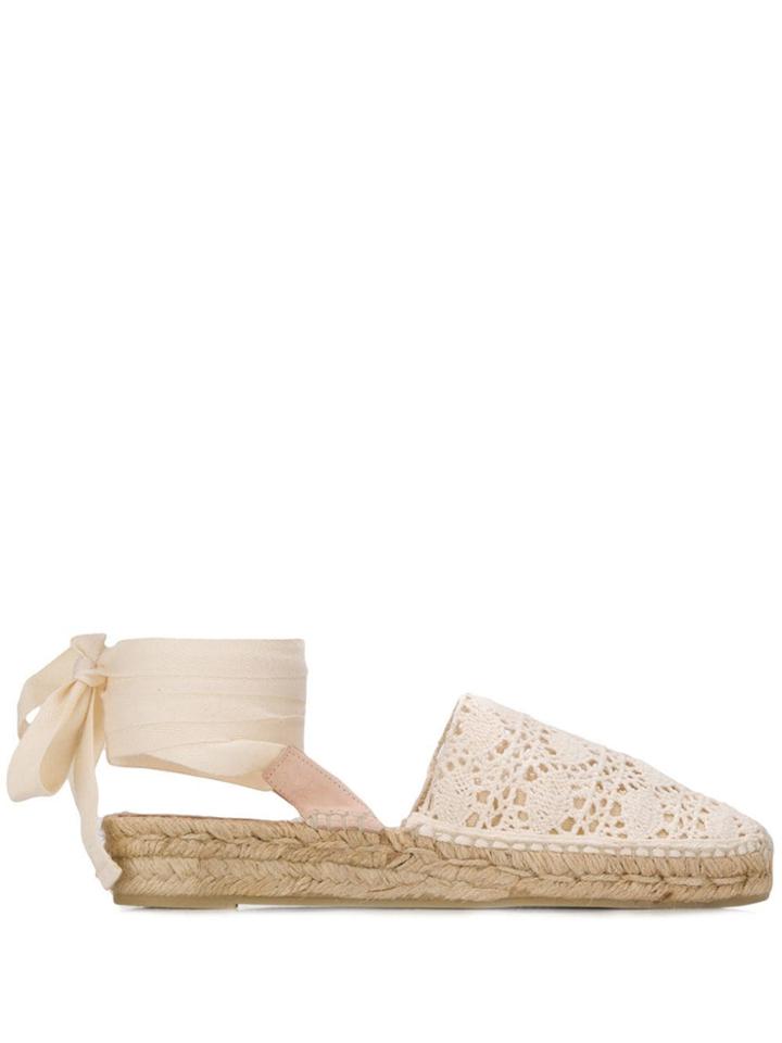 Castañer Flat Gabe Espadrilles - Neutrals