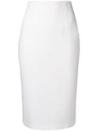 Alexander Mcqueen Pencil Skirt - White