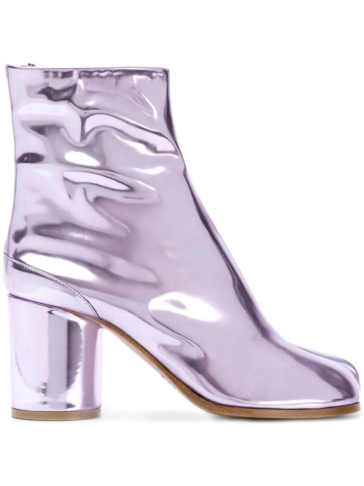 Maison Margiela Laminated Tabi Boots - Pink