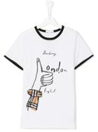 Burberry Kids T-shirt With Print - White