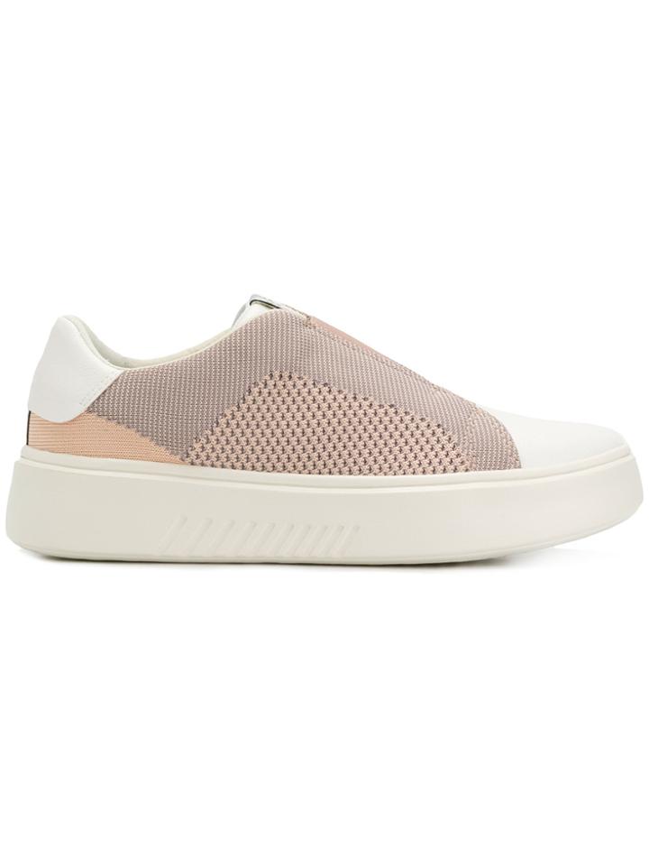 Geox Nhenbus Knit Sneakers - Pink & Purple