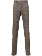 Etro Houndstooth Check Trousers - Brown