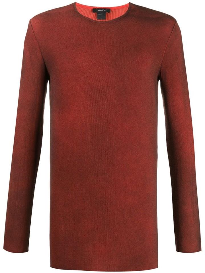 Avant Toi Crew Neck Sweatshirt - Orange