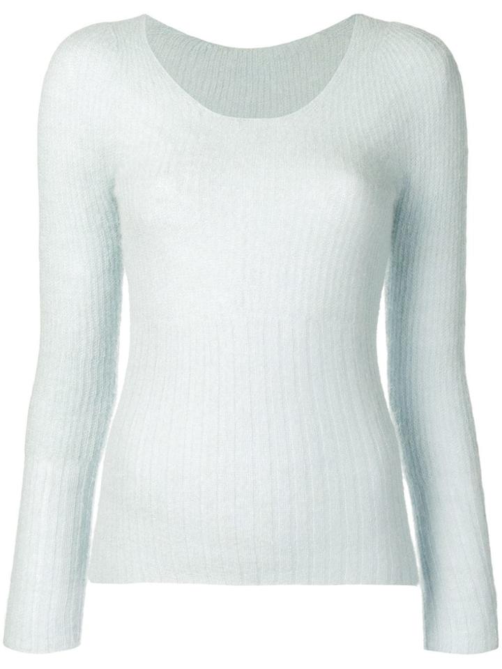 Jacquemus Daa Knitted Pullover - Blue