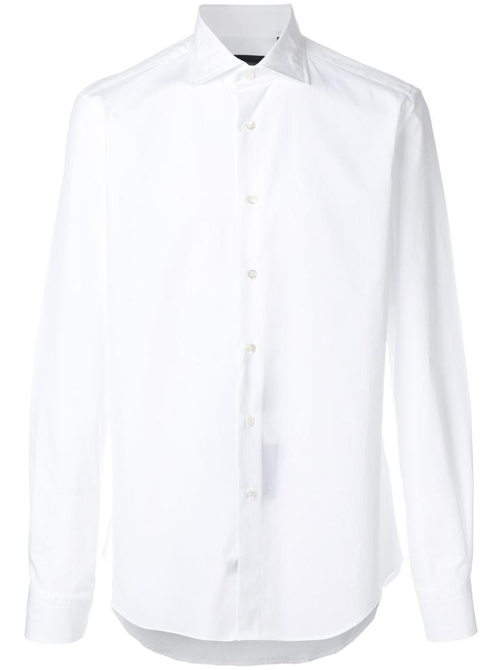 Dell'oglio Curved Hem Shirt - White