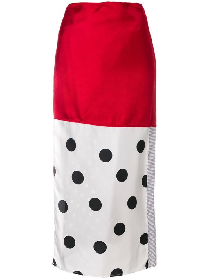 Mm6 Maison Margiela Patchwork Pencil Skirt - Multicolour