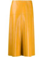 Stella Mccartney Faux Leather Skirt - Yellow