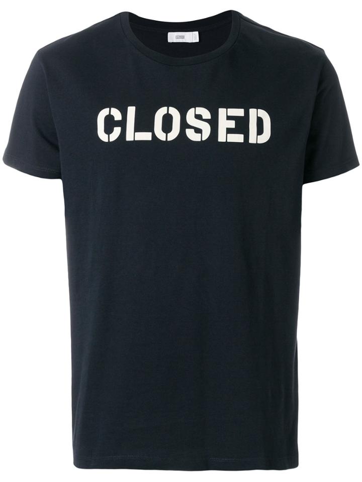 Closed Logo Print T-shirt - Blue