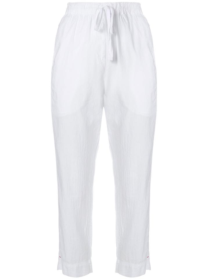 Xirena Cropped Straight Leg Trousers - White