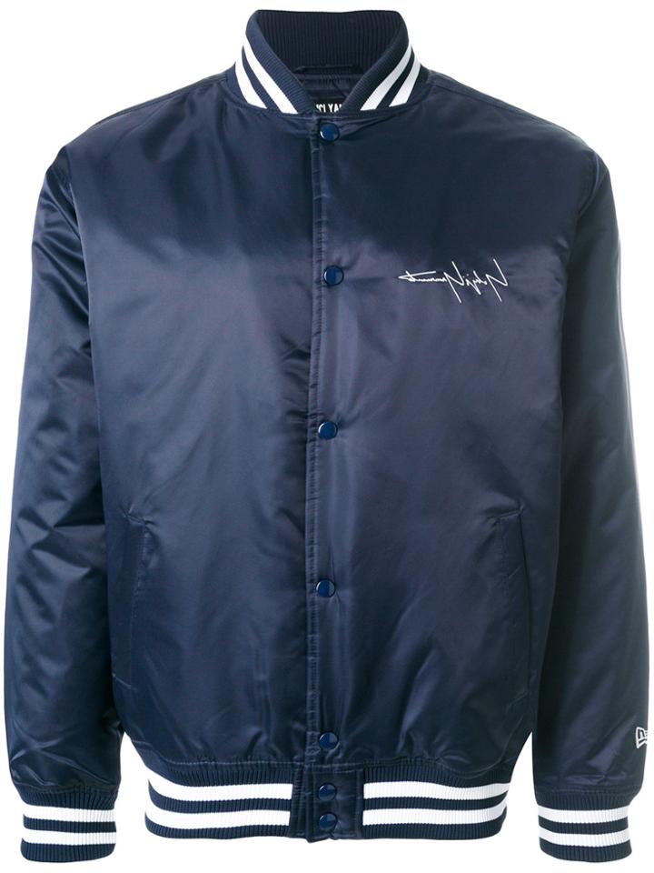 Yohji Yamamoto Oversized Bomber Jacket - Blue