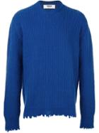 Msgm Frayed Ribbed Pullover
