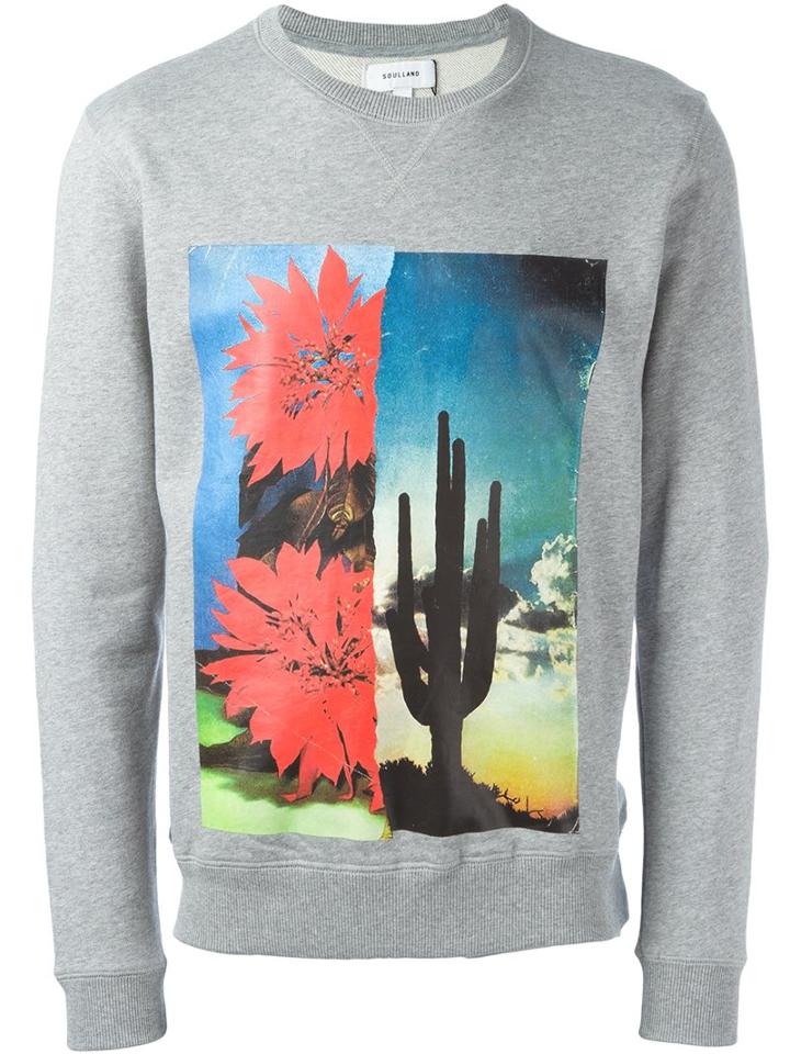 Soulland 'lazare' Sweatshirt, Men's, Size: Xl, Grey, Cotton