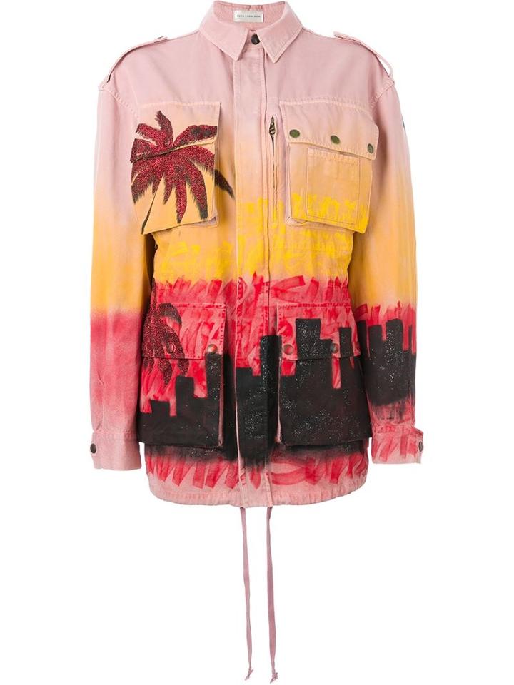 Faith Connexion Palm Print Oversized Parka