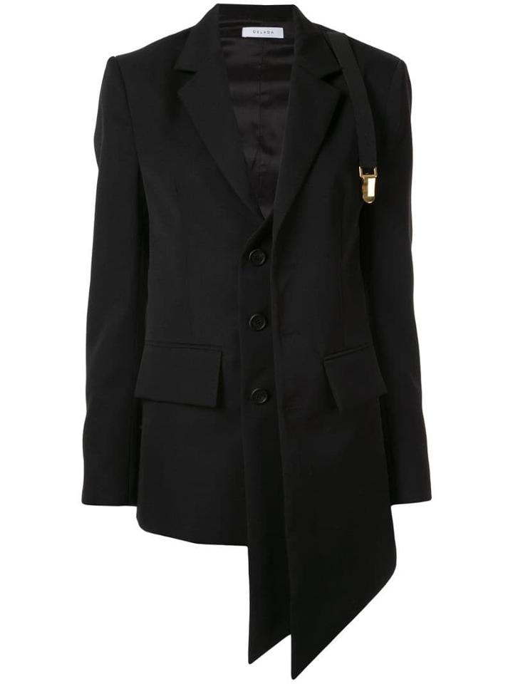 Delada Asymmetricalblazer - Black