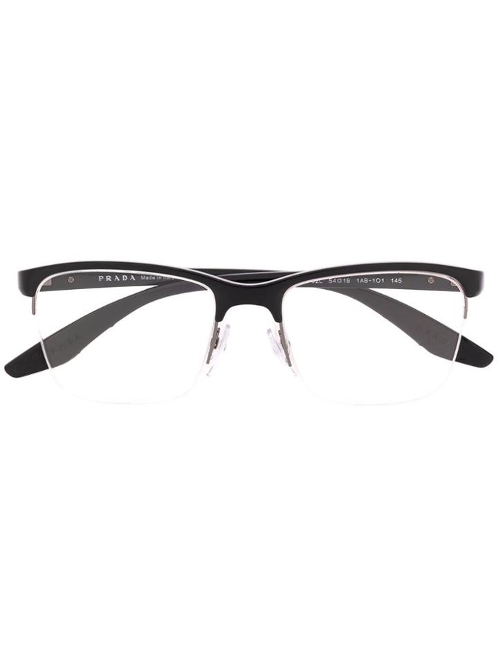Prada Eyewear Linea Rossa Glasses - Black
