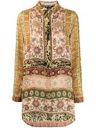 Etro Printed Long Sleeve Shirt - Yellow