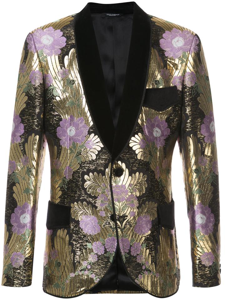 Dolce & Gabbana Tailored Brocade Dinner Jacket - Metallic