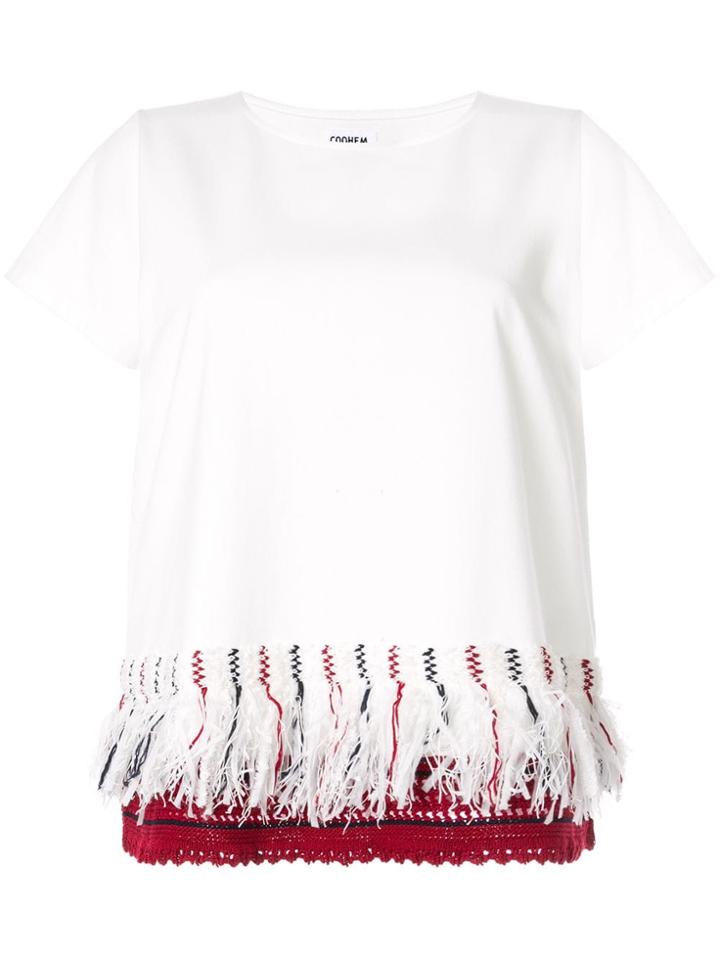 Coohem Sailor Fringe T-shirt - White