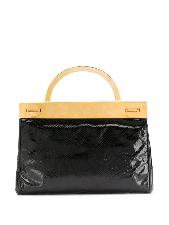 A.n.g.e.l.o. Vintage Cult 1960's Metallic Structure Varnished Tote -