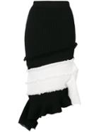 Jonathan Simkhai - Ribbed Bandage Midi Skirt - Women - Polyester/rayon - S, Black, Polyester/rayon
