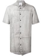 Lost & Found Rooms - Panel Contrast Shirt - Men - Cotton/spandex/elastane - L, Grey, Cotton/spandex/elastane