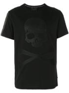Philipp Plein - Skull And Crossbones Waffle Print T-shirt - Men - Cotton - M, Black, Cotton