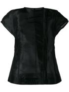 Rick Owens Short Sleeve Jacket - Black