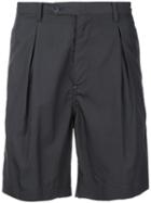 Factotum - Pleated Shorts - Men - Lyocell/cotton - 44, Brown, Lyocell/cotton