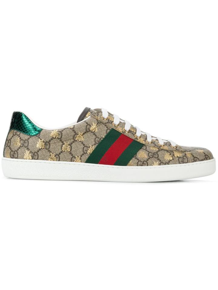 Gucci Ace Gg Supreme Sneakers - Neutrals