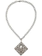Elise Dray Filigree Diamond Pendant Necklace